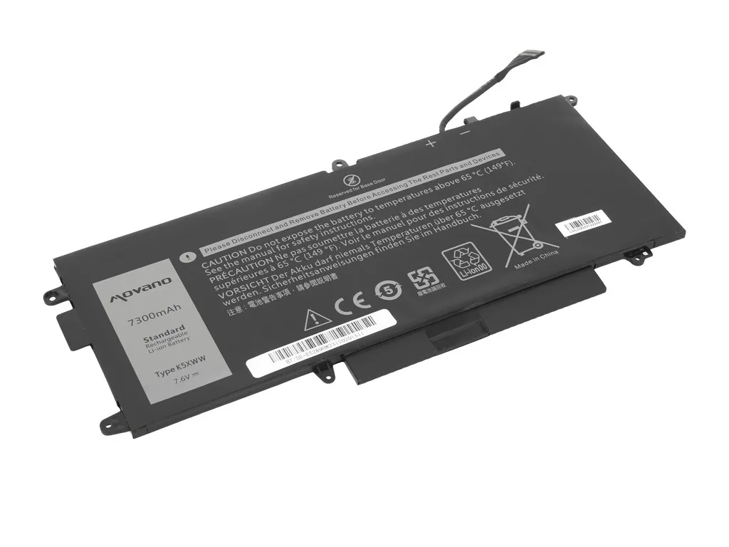 Movano Battery K5XWW for Dell Latitude 5289 7390 2-in-1 - 7300 mAh (55 Wh) - Image 2