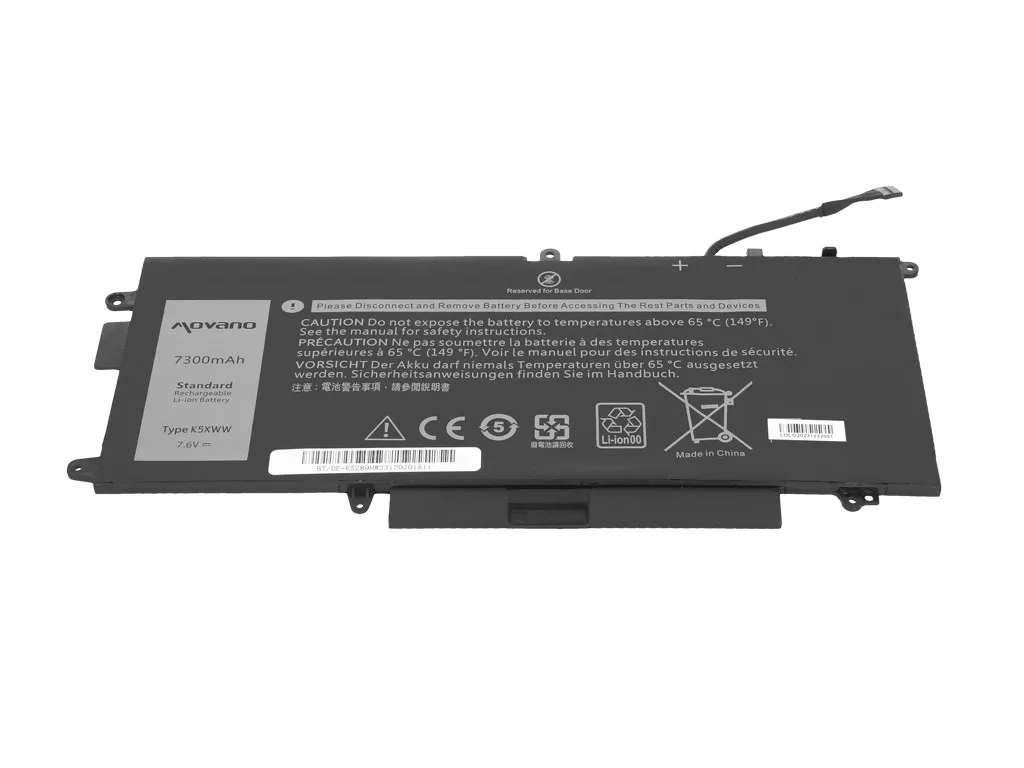 Movano Battery K5XWW for Dell Latitude 5289 7390 2-in-1 - 7300 mAh (55 Wh) - Image 3