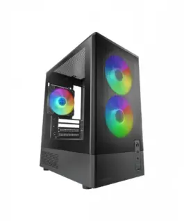 TACENS Case MARS MC-ONYX черен mATX x3ARGB