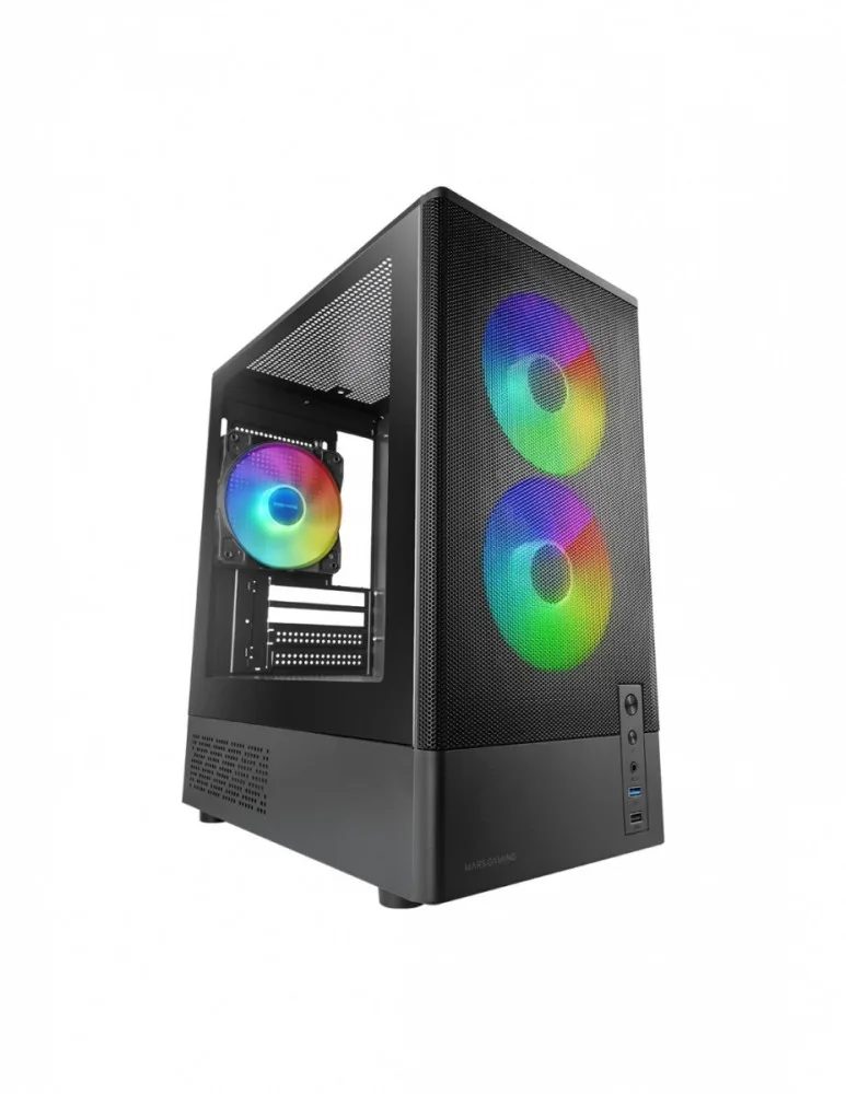 TACENS Case MARS MC-ONYX черен mATX x3ARGB