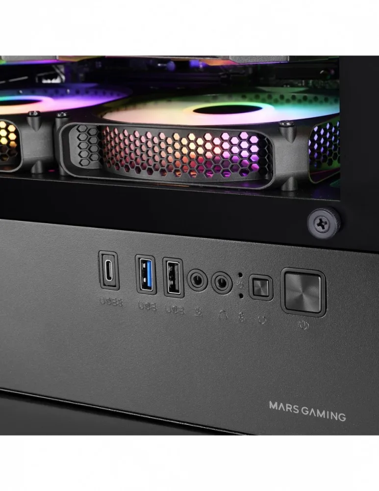 TACENS Case MARS MC-VECTOR черен mATX 4xARGB - Image 4