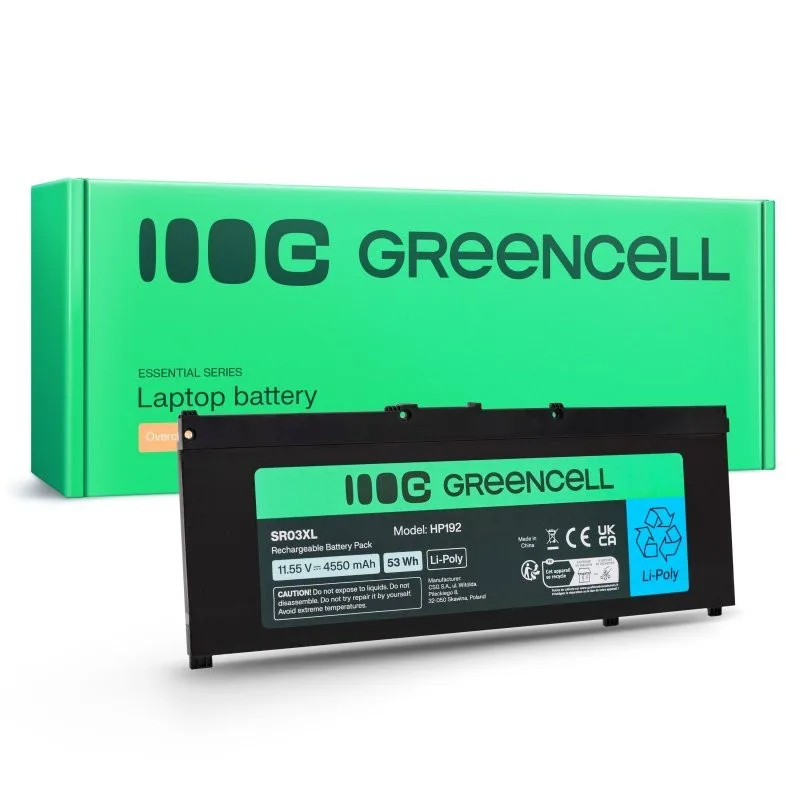Green Cell Battery for HP SR03XL HP Pavilion Gaming 15