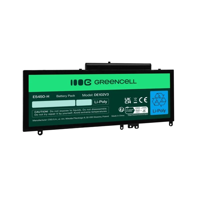 Green Cell G5M10 / 0WYJC2 Battery for Dell Latitude E5250, E5450, E5550 - Image 2