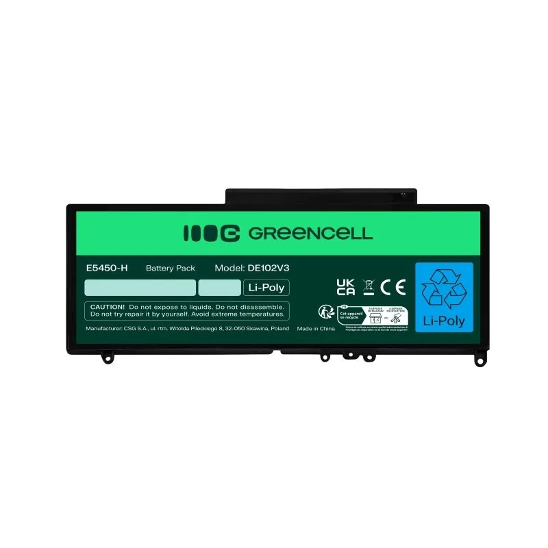 Green Cell G5M10 / 0WYJC2 Battery for Dell Latitude E5250, E5450, E5550 - Image 4