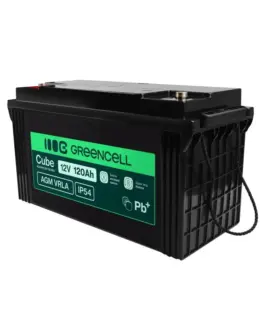 Green Cell Battery for boats and solar panels AGM VRLA 12V 120Ah IP54