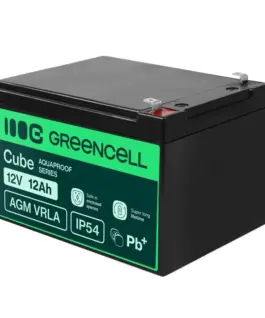 Alternative view от Green Cell Maintenance-Free AGM VRLA Battery for Cash Registers, Toys & Security Cameras 12V 12Ah, IP54