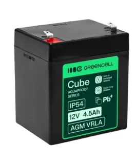 Green Cell Maintenance-Free AGM VRLA Battery for Cash Registers Toys and Security Cameras 12V 4.5Ah