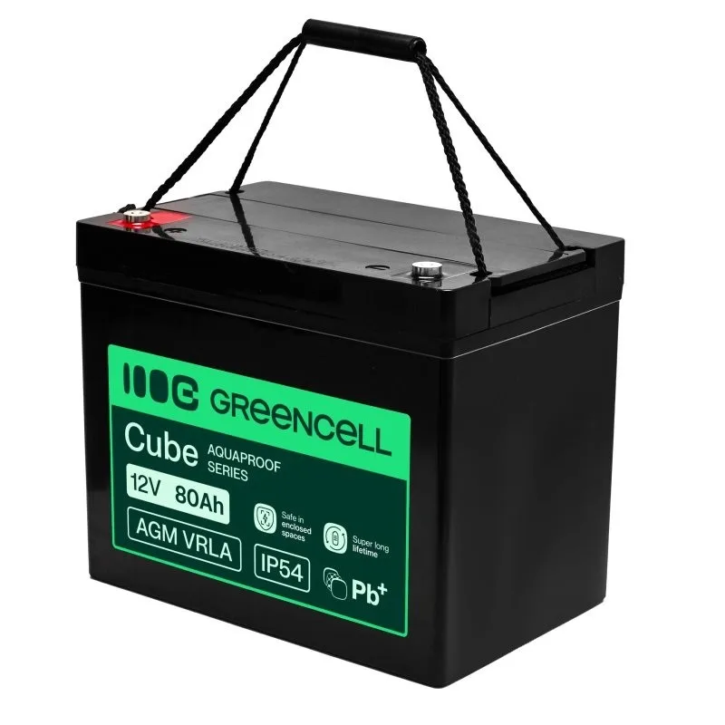 Green Cell Maintenance-free battery for UPS systems, scales, and motorhomes AGM VRLA 12V 80Ah IP54 - Image 4
