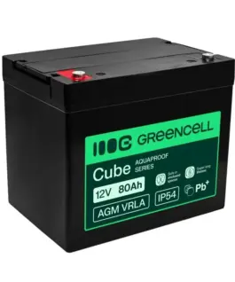 Green Cell Maintenance-free battery for UPS systems scales and motorhomes AGM VRLA 12V 80Ah IP54