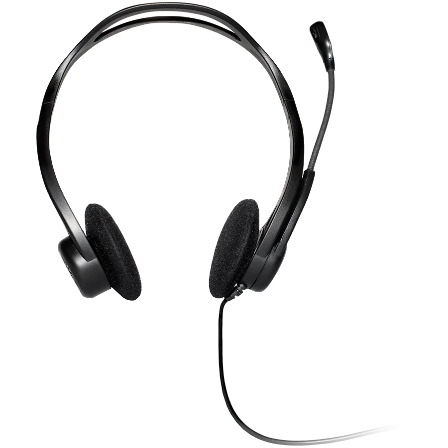 Слушалки LOGITECH PC960 Corded Stereo Headset BLACK - USB - Image 4