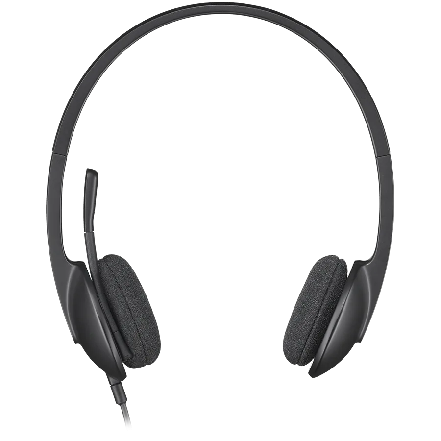 Слушалки LOGITECH H340 Corded Headset - BLACK - USB - Image 2