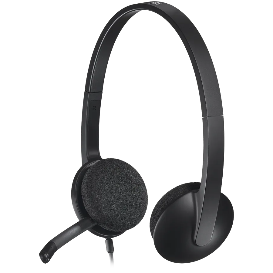 Слушалки LOGITECH H340 Corded Headset - BLACK - USB - Image 4