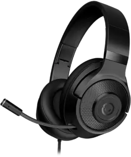 Alternative view от Геймърски слушалки LORGAR Noah 101, Gaming headset with microphone, 3.5mm jack connection, cable length 2m, foldable design, PU leather ear pads, size: 185*195*80mm, 0.245kg, black