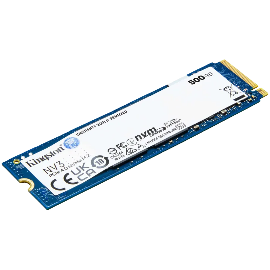 SSD диск Kingston 500GB NV3 SSD M.2 2280 PCIe 4.0 NVMe, Read: 5,000/ Write: 3,000MB/s - Image 2