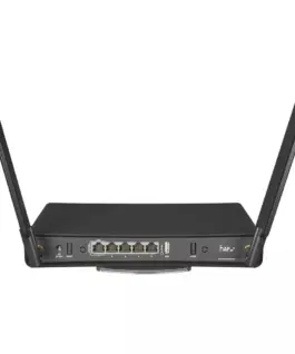 Alternative view от Рутер MikroTik hAP ax3, 2.4/5 GHz, 574 - 1200 Mbps, 1x PoE-out, Черен