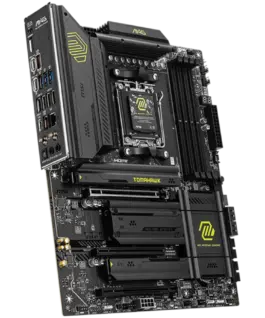 Alternative view от Дънна платка MSI MAG X870E TOMAHAWK WIFI, ATX, Socket AM5, 4x DDR5 Dual Channel DDR5 up to 8400(OC)MHz, 3x PCIe 3.0 x16 slot, 4x M.2 slot, 4x USB 2.0, 3x USB 5Gbps, 2x USB 10Gbps, 1x 10Gbps Type-C, 2x 40Gbps Type-C, HDMI, 7.1 HD Audio, 5G LAN, WiFI 7