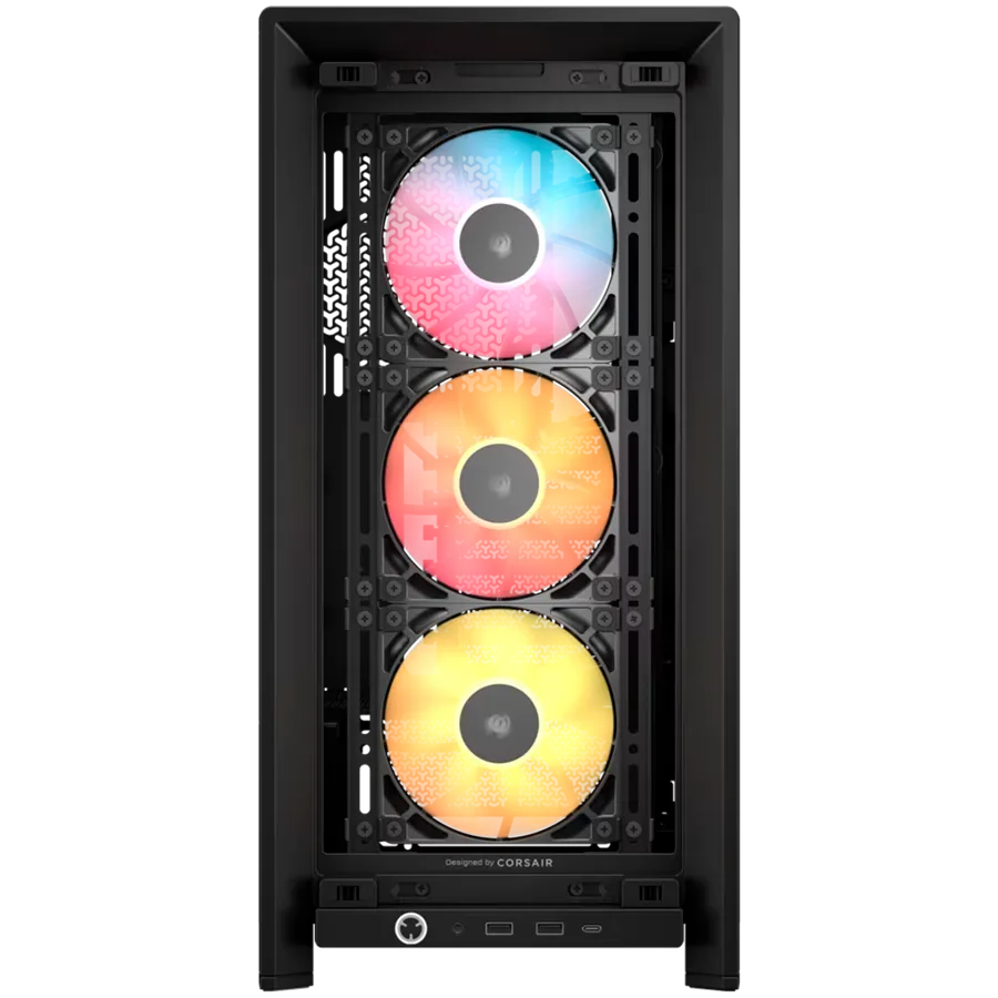 Кутия за компютър Corsair FRAME 4000D RS ARGB Mid-Tower, Black - Image 2