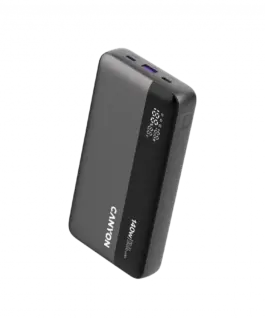 Alternative view от Външна батерия CANYON Power Bank PB-240, 25000mAh PD140W display power bank,Size160.0x82x27 mm Weight 508+-10g, Dark Grey