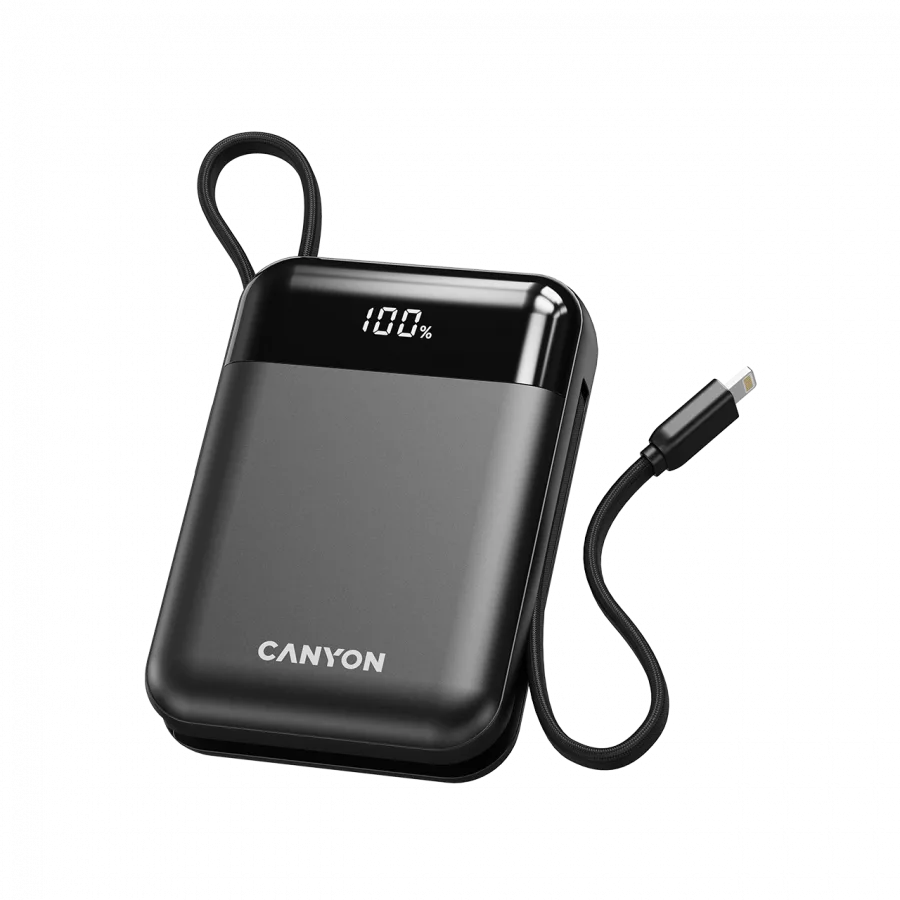 Външна батерия CANYON power bank OnPower 104 10000mAh Black