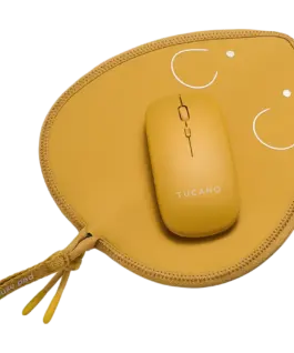 Безжична мишка TOPO MOUSE PAD + WIRELESS MOUSE YELLOW