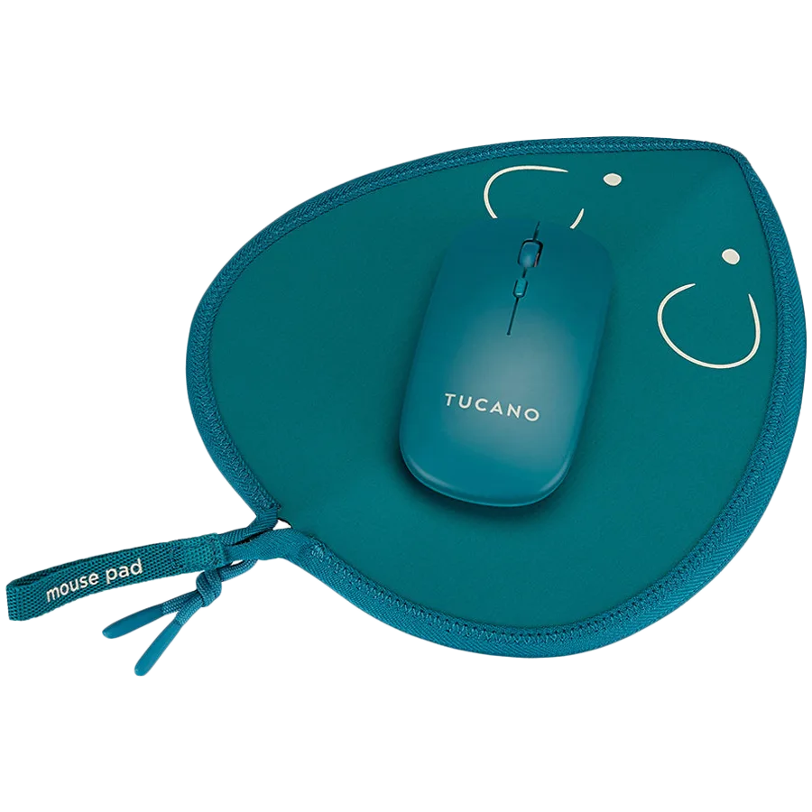 Безжична мишка TOPO MOUSE PAD + WIRELESS MOUSE BLUE PE.