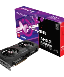 Видео карта SAPPHIRE PULSE AMD RADEON RX 9070 GRE GAMING OC 12GB DUAL HDMI / DUAL DP