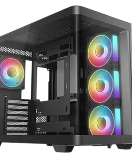 Кутия за компютър DeepCool CG530U 4F Mid Tower Mini-ITX/Micro-ATX/ATX Rear Connector support 2xUSB3.0 1xType-C Gen 2 1xA