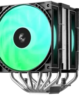 Охладител за процесор Охладител DeepCool AG620 G2 ARGB CPU Air Cooler 2x120mm PWM ARGB Fan TDP 270W 6 Heatpipes Black LG
