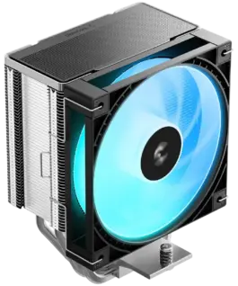 Охладител за процесор Охладител DeepCool AG600 ARGB CPU Air Cooler 1x120mm PWM ARGB Fan TDP 260W 6 Heatpipes Black LGA18