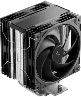 Охладител за процесор Охладител DeepCool AG400 G2 PLUS CPU Air Cooler 2x120mm PWM Fan TDP 230W 4 Heatpipes Black LGA1851