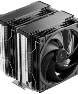 Охладител за процесор Охладител DeepCool AG620 G2, CPU Air Cooler, 2x120mm PWM Fan, TDP 270W, 6 Heatpipes, Black, LGA1851/1700, AMD AM5/AM4, 129x136x159 mm(LxWxH), 2Y, R-AG620-BKNPMG2-G - Image 3