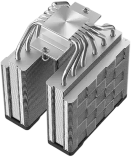 Охладител за процесор Охладител DeepCool AG620 G2, CPU Air Cooler, 2x120mm PWM Fan, TDP 270W, 6 Heatpipes, Black, LGA1851/1700, AMD AM5/AM4, 129x136x159 mm(LxWxH), 2Y, R-AG620-BKNPMG2-G - Image 4