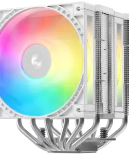 Охладител за процесор Охладител DeepCool AG620 G2 WH ARGB CPU Air Cooler 2x120mm PWM ARGB Fan TDP 270W 6 Heatpipes White