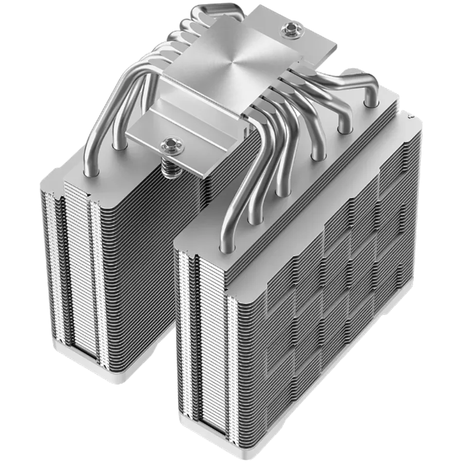 Охладител за процесор Охладител DeepCool AG620 G2 WH ARGB, CPU Air Cooler, 2x120mm PWM ARGB Fan, TDP 270W, 6 Heatpipes, White, LGA1851/1700, AMD AM5/AM4, 129x136x159 mm(LxWxH), 2Y, R-AG620-WHAMMG2-G - Image 3