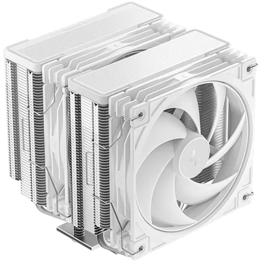 Охладител за процесор Охладител DeepCool AG620 G2 WH, CPU Air Cooler, 2x120mm PWM Fan, TDP 270W, 6 Heatpipes, White, LGA1851/1700, AMD AM5/AM4, 129x136x159 mm(LxWxH), 2Y, R-AG620-WHNPMG2-G - Image 3