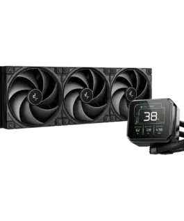Охладител за процесор Охладител DeepCool SPARTACUS 420 420mm CPU Liquid Cooler 3x140mm PWM Fans 3.4 IPS LCD Screen Black