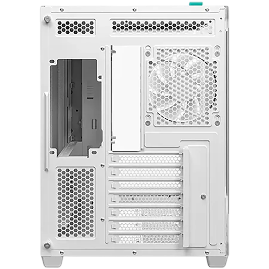 Кутия за компютър DeepCool CG530U 4F WH, Mid Tower, Mini-ITX/Micro-ATX/ATX, Rear Connector support, 2xUSB3.0, 1xType-C Gen 2, 1xAudio, 3x120mm ARGB Reverse Fan, 1x120mm ARGB Fan, Tempered Curved Glass, Mesh Panel, White, 2Y, R-CG530U-WHAGA4-G - Image 4