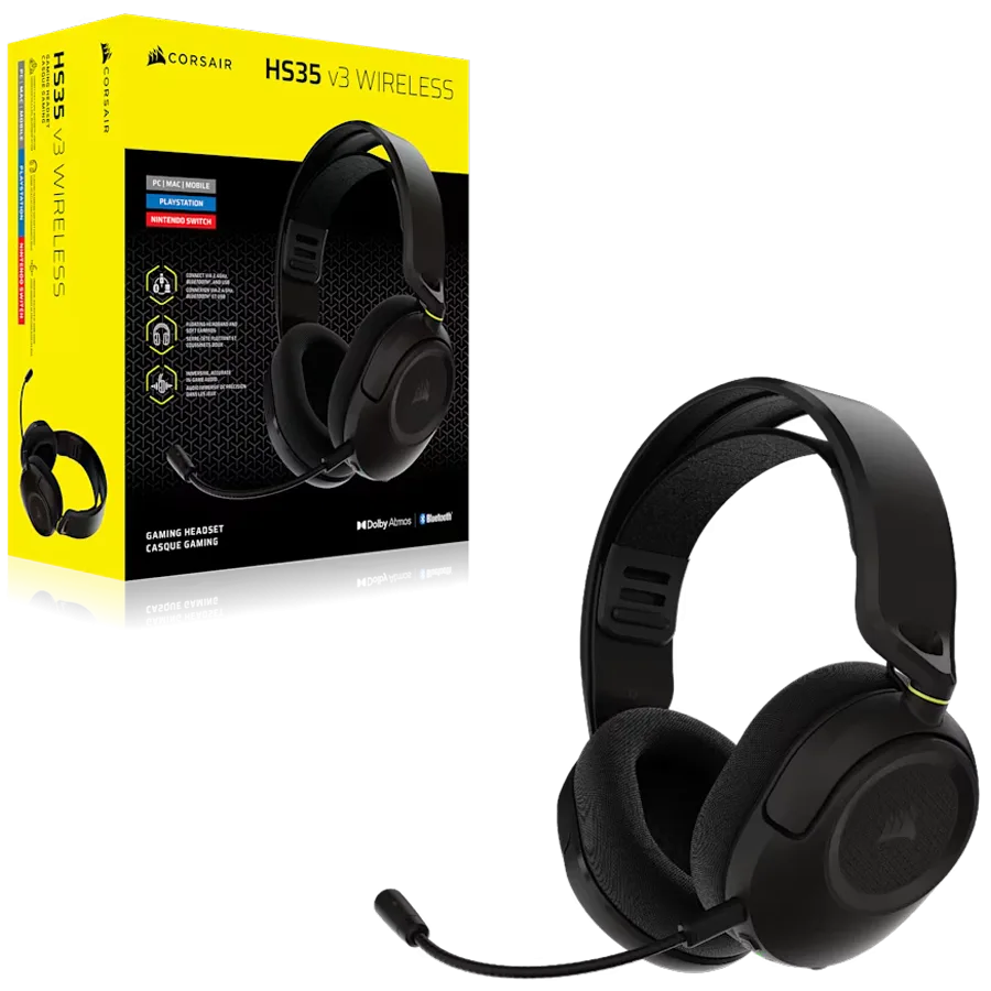 Геймърски слушалки HS35 V3 Black Wireless - Image 4