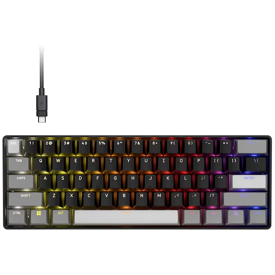 Геймърска клавиатура CLIPPER PRO MINI 60-CORE-BLK