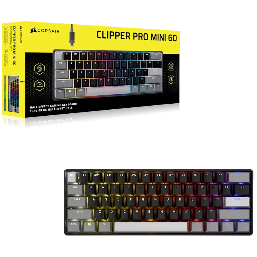 Геймърска клавиатура CLIPPER PRO MINI 60-CORE-BLK - Image 3