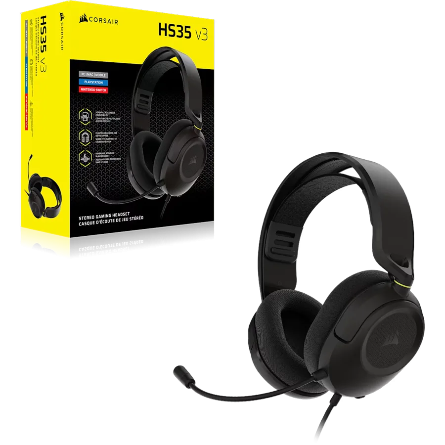 Геймърски слушалки HS35 Stereo V3 Black - Image 3