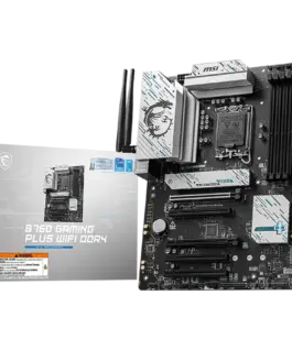 Дънна платка MSI B760 GAMING PLUS WIFI DDR4 LGA 1700 4xDDR4 ATX Dual Channel DDR4 5333(OC)MHz 5x PCIe x16 slots 2x M.2 s