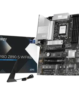 Дънна платка MSI PRO Z890-S WIFI6E LGA 1851 Dual Channel DDR5 up to 8800(OC)MHz 4x PCIe x16 slots 3x M.2 slot 6x USB 3.2