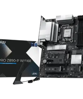 Дънна платка MSI PRO Z890-P WIFI6E LGA 1851 Dual Channel DDR5 up to 9200(OC)MHz 3x PCIe x16 slots 4x M.2 slot 4x USB 2.0