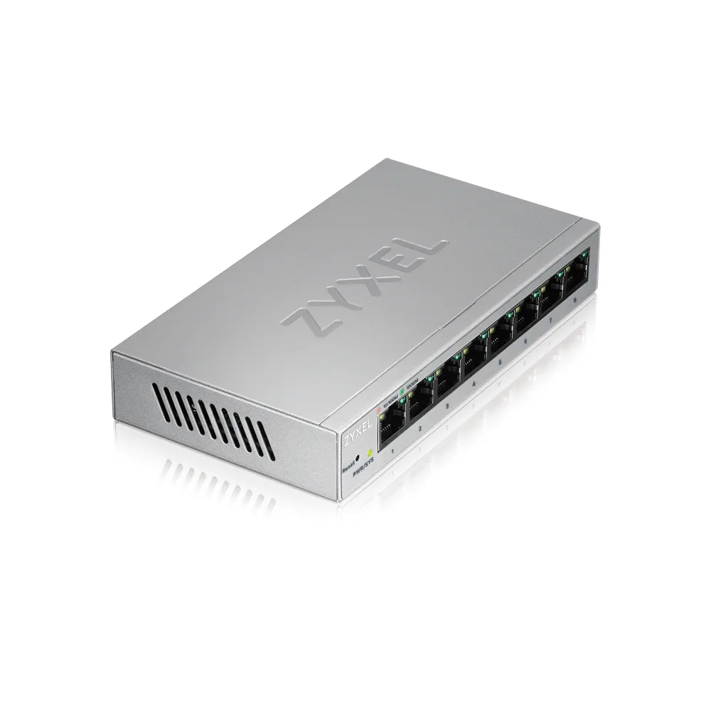 Суич ZyXEL GS-1200-8, 8 портов, Gigabit, webmanaged - Image 2