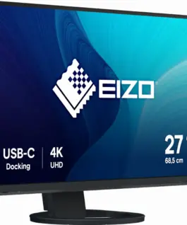 Alternative view от Монитор EIZO ColorEdge EV2740S-BK, 27'', 3140x2160, IPS, USB-C, DP, HDMI, 4xUSB-A, Черен