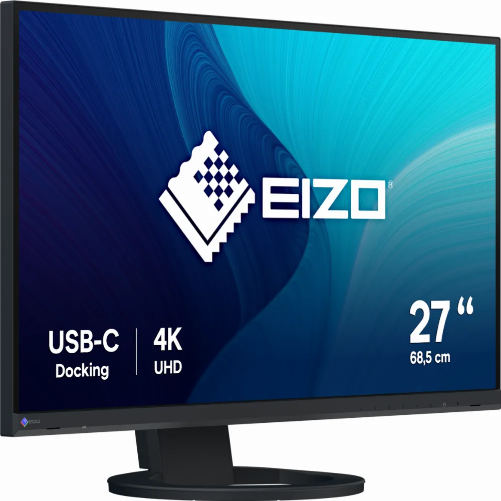 Монитор EIZO ColorEdge EV2740S-BK, 27'', 3140x2160, IPS, USB-C, DP, HDMI, 4xUSB-A, Черен - Image 2