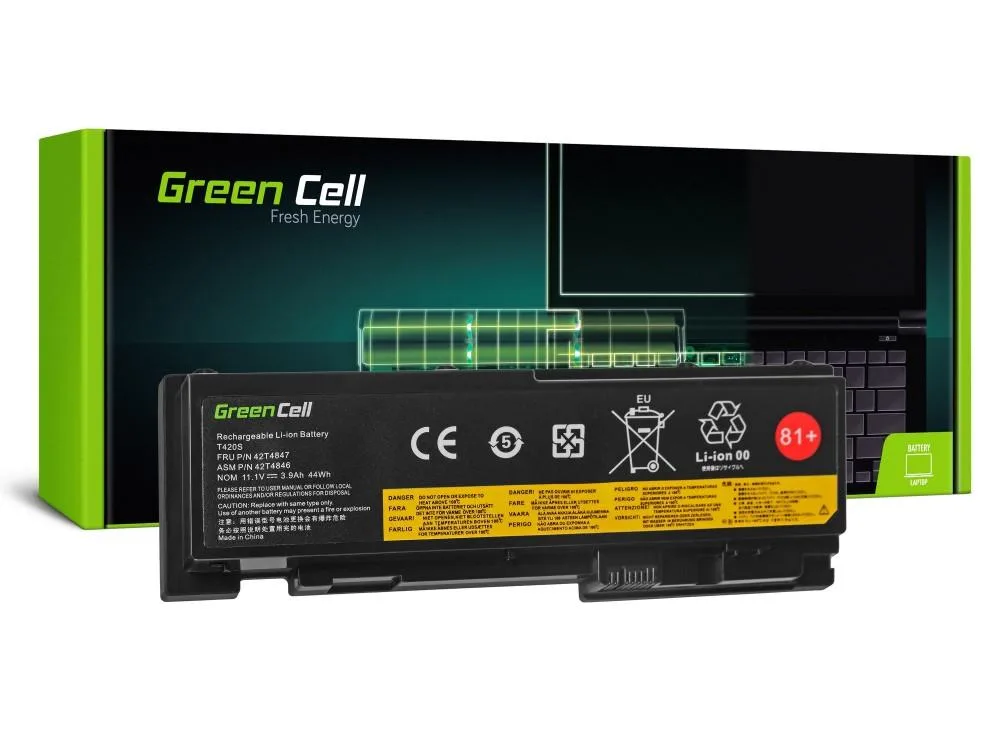 Батерия за лаптопh GREEN CELL Lenovo ThinkPad T420s T420si T430s 42T4846 11.1V