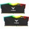 Памет за компютър Team Group T-Force Delta RGB Black DDR4 - 16GB (2x8GB) 3200MHz