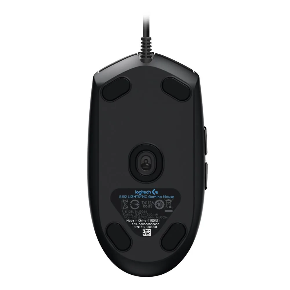 Геймърска мишка Logitech G102 LightSync, RGB, Оптична, Жична, USB - Image 5